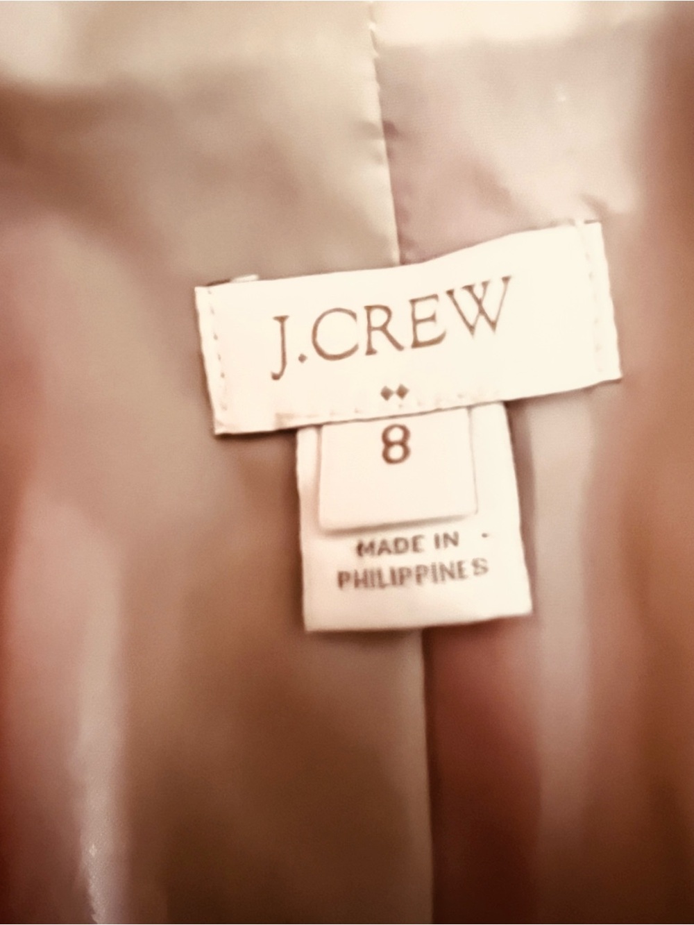 J.Crew Coral Wool Funnel Neck Coat Size 8 B4106 Winter Jacket - Picture 7 of 16